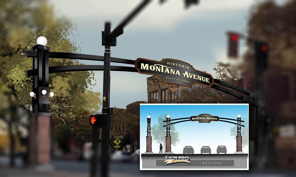 custom architectural fabricated sign