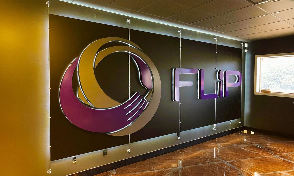 specialty interior sign with illumination